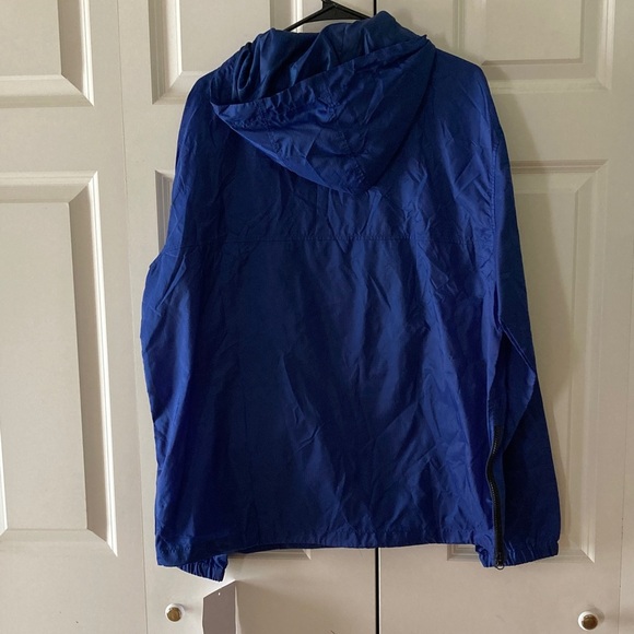 Peanuts x Aeropostale authentic collab mktg sample womens L Varsity Blue Nylon - Picture 2 of 13